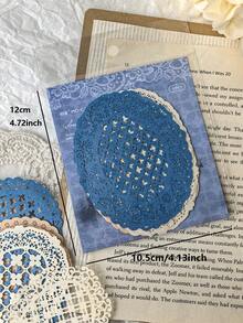 10pcs/Pack Hollow Embossed Handmade Decorative Paper, DIY Collage Scrapbooking Supplies - BQ1008 - View 5