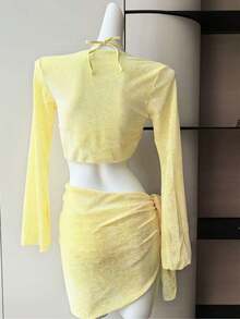 Swim Gear Sets - Yellow [Mesh Style] - View 9