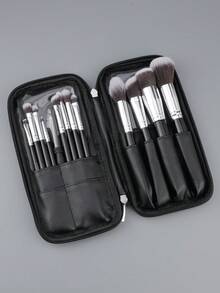 Bộ 12 cọ trang điểm chuyên nghiệp cao cấp, cọ tán kem nền, phấn mắt và phấn má hồng, kèm túi đựng. - Nhiều màu - Xem 1