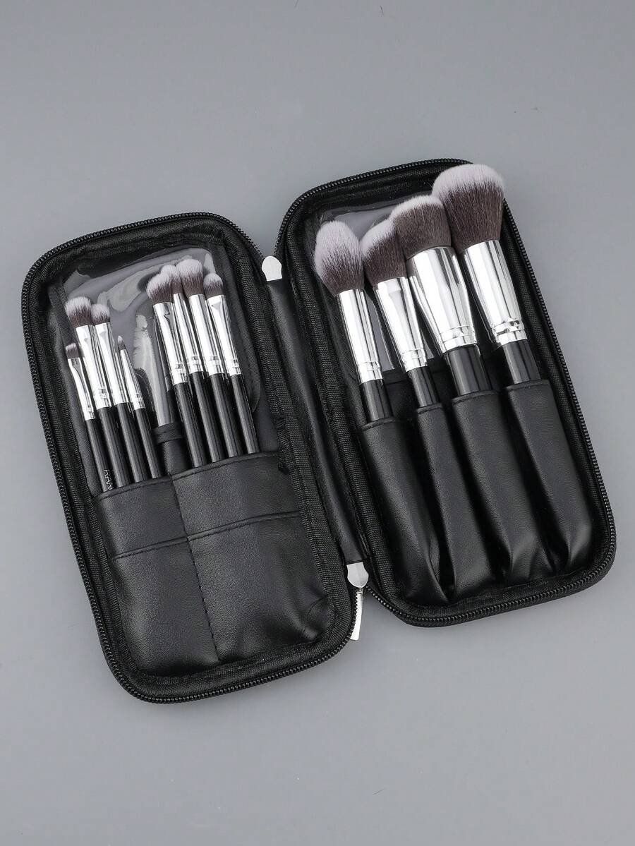 Bộ 12 cọ trang điểm chuyên nghiệp cao cấp, cọ tán kem nền, phấn mắt và phấn má hồng, kèm túi đựng. - Nhiều màu - Xem 1