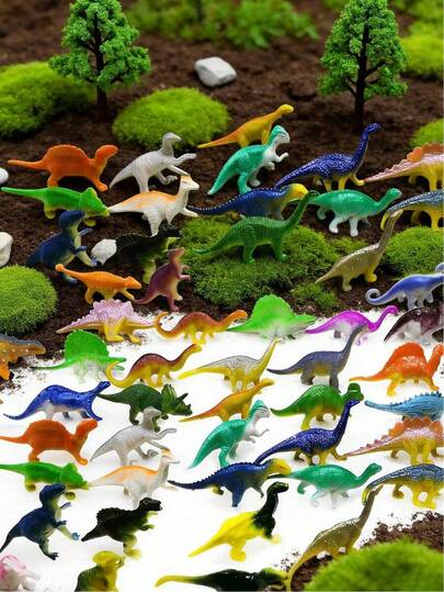 20个/10个迷你逼真恐龙模型，创意节日礼物，小型恐龙动物，迷你模型，恐龙主题生日派对礼品，春夏装饰（颜色和款式随机）（仅限成人使用），装饰品（不适合14岁以下儿童）