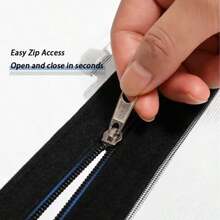 拉链式窗纱网，黑色包边，易于开合，透气防蚊虫，适用于家用窗户 - 黑網黑邊拉鍊 - 查看 7