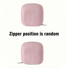 1 Stück Kordstoff minimalistische Reise-Make-up-Tasche, tragbare multifunktionale Aufbewahrungstasche, große Kapazität Damenhygiene-Tasche, neue verdickte Damenhygiene-Aufbewahrungstasche, Menstruationspads-Aufbewahrungstasche, geeignet für den täglichen Gebrauch, Urlaub, Aufbewahrung, Reisen, kann als Geburtstagsgeschenk, Weihnachtsgeschenk, Halloween-Geschenk, Muttertagsgeschenk für Familie, Mutter, Schwester, Freundin verwendet werden - Schwarz - Übersicht 5