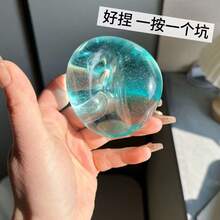 Đồ chơi bóp mềm dầu dừa bán chạy nhất năm 2026, màu xanh trong suốt, giúp giảm căng thẳng, dễ nặn, không đàn hồi, mềm mại, độ đàn hồi chậm, món quà hoàn hảo cho sinh nhật, ngày lễ, người đam mê sở thích (không chứa mạch nha). - Nhiều màu - Xem 10