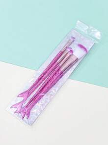 Electroplating Mermaid Makeup Brushes Set 4 Highly Attractively + Practical And Easy Makeup Without Lag Professional Makeup Tools For Gifts For Your Own Use Portable Valentine's Day Gift New Year Gift,Brush Set,Makeup Brush Kit,Make Up Brush Set,Make Up Set Complete,Makeup Brush Set,Complete Makeup Kit,Brush Kit,Brushes Makeup Set,Makeup Gift Set,Set,Giveaways,Professional Makeup Brushes,Complete Makeup Set - Multicolor - View 4