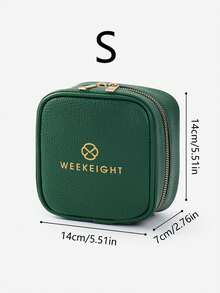 1pc Luxury Leather Jewelry Box In Green, Pink, Blue, Khaki, Suitable For Necklaces, Rings, Earrings, Anti-Oxidation Leather Material, Portable Jewelry Storage Bag For Women - Multicolor - View 20