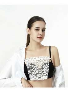 Áo lót quây không dây ren dành cho nữ, áo lót không lưng vô hình, áo lót hai dây ngắn gợi cảm. - Nhiều màu - Xem 7