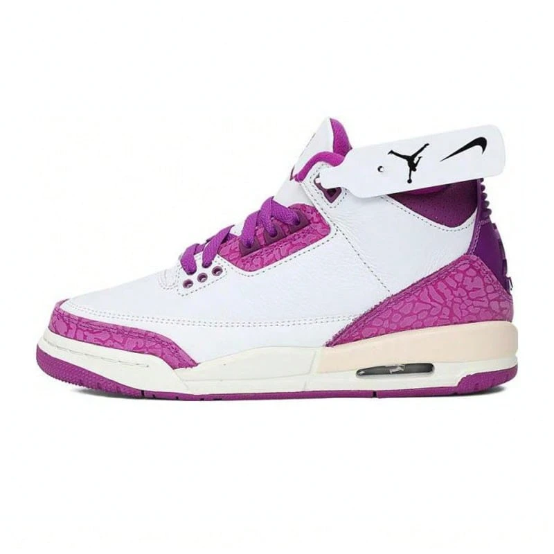 Nike Air Jordan 3 Retro GRL GG 女款滑板休闲鞋 HQ0784-100 - 白黑/灰 - 查看 1