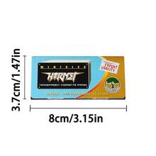 2包，HORENT系列78毫米长卷烟纸，独特的金色透明卷烟纸，每包50张，便携式紧凑型卷烟纸册 - 查看 4