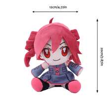 BLUESLEMON 20cm/7.87in Sitting Plush Doll Keychain, Cotton Plush Virtual Singer Anime Girl Peripheral - Multicolor - View 2