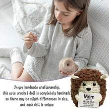 这款手工钩织的刺猬玩偶，是母亲节一份温馨的礼物。它柔软可爱，充满治愈气息，能给妈妈带来一份温柔而贴心的小惊喜。 - 彩色 - 查看 5