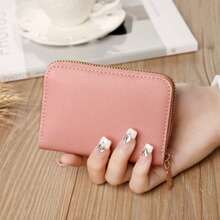 简约休闲护士节钱包，女士多卡位拉链信用卡夹 - 彩色 - 查看 6
