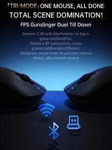 X8PLUS 无线轻量级 PAW3395 三模蓝牙游戏鼠标 - 查看 10