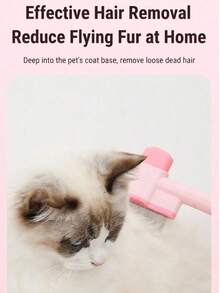 自清洁宠物刷，温和去毛工具，适用于所有毛发类型的犬猫 - 查看 4