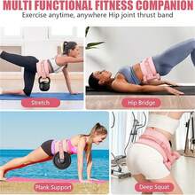 1pc Weighted Waist Belt, Fitness Waist Trainer, Yoga Waist Support - Multicolor - View 6