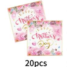 Bộ đồ ăn dùng một lần 81 món với chủ đề bó hoa hồng Ngày của Mẹ bao gồm 20 đĩa ăn tối, 20 đĩa tráng miệng, 20 cốc giấy, 20 khăn ăn và một khăn trải bàn. Bộ đồ ăn tiện dụng này rất phù hợp cho cắm trại, dã ngoại, tiệc nướng ngoài trời, đám cưới và tiệc sinh nhật. - Nhiều màu - Xem 16