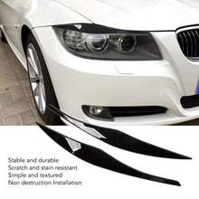 Bộ 2 ốp đèn pha kiểu lông mày cho xe BMW 3 Series E90 E91 320i 330i 2005-2012, dùng để trang trí ngoại thất xe. - viền đèn pha BMW - Xem 2