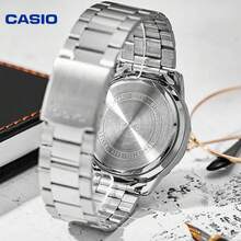 Casio 卡西欧男士运动潜水表，不锈钢表带，50米防水，带日期显示 - 均碼 - 查看 3