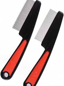 2pcs Deep Cleaning Hairbrush For Scalp, Compact Teeth Dandruff Remover, Long Handle Grooming Brush - View 2