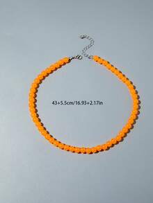 imoli 1 buah Kalung Manik-Manik Akrilik Geometris Modis Warna Permen, Cocok untuk Pemakaian Sehari-hari Wanita, Hadiah Perhiasan untuk Teman - MultiWarna - View 8