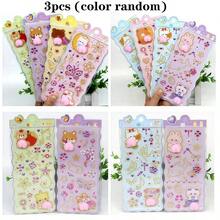 1/3/6/8 piezas Nuevos adhesivos de diamante 5D para niños Pegatinas decorativas de animales hechas a mano de gel suave, en varios tamaños - Multicolor - Ver 13