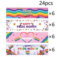 24pcs LGBT Pride Stickers, Self-Adhesive Bisexual Stickers, Waterproof Rainbow Sticker Set For Pride Month Decoration On Water Bottles, Envelopes, Cards, Gifts - View 8