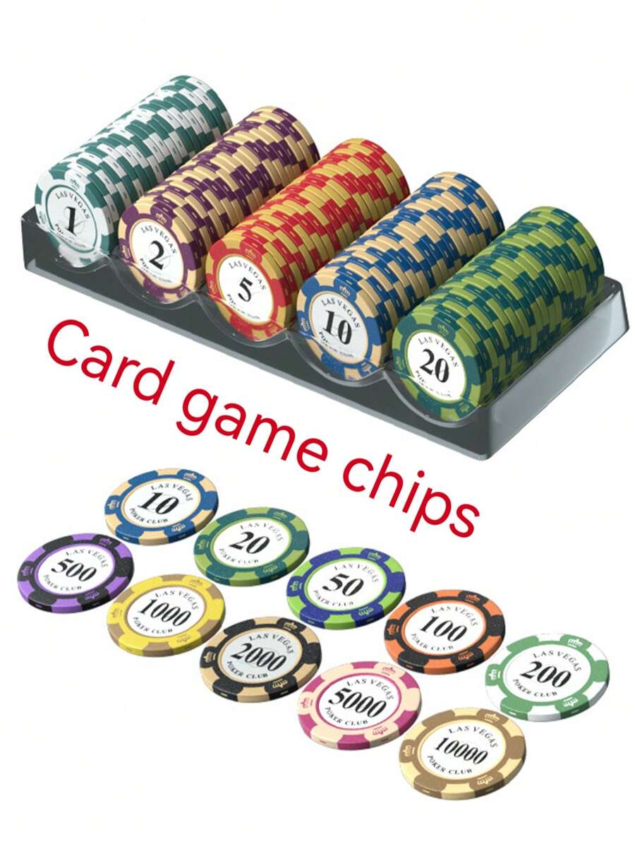 10片/5片/1片装派对卡牌游戏筹码、棋盘游戏筹码、休闲游戏筹码、派对活动筹码 - 查看 1