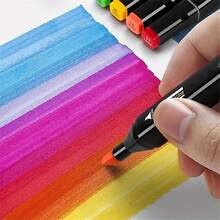 168PCS/120/100/80/60/48/36/24/6PCS(Random Color) Marker Pen,Drawing Not Soak Paper, Art Collection, Pen To Graffiti Art Of Diy Pens, Colorful Painting Watercolor Art Mark Pen Sets, Waterproof High-Capacity Color Pen, Exquisite Gift To The Student, The Perfect Gifts Of Gifts, Marker Pen,Back To School,School Supplies - Sets - View 10