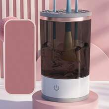 二合一电动化妆刷清洁器兼晾干架 - 自动深度清洁化妆刷及晾干支架，USB供电美容工具，用于清洁化妆刷和保护肌肤 - 多色 - 查看 8