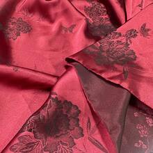 1pc High-Quality Red Jacquard Satin Fabric, Smooth And Fine Texture, Suitable For Interior Decoration, Clothing, Pillowcases And Sewing Crafts - 1 - View 7