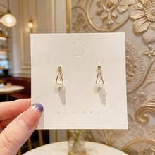 4件套经典闪亮奢华金色珍珠银耳环 - 耳堵 - 查看 12