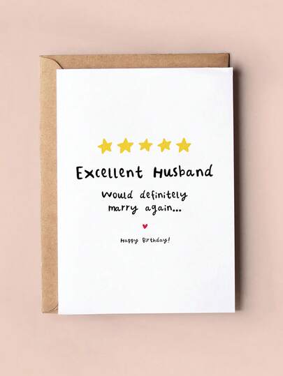 1 adet Komik Koca Doğum Günü Kartı – Mükemmel Koca Doğum Günü Kartı, Koca İçin Esprili Doğum Günü Kartı, Eşten Sevimli Doğum Günü Kartı