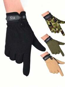 1Pair Tactical Gloves Men's Lightweight Breathable Outdoor Cycling Fishing Sports Non-Slip Women Full Finger Glove - 運動手套 - 查看 12