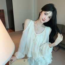 Women Blouses & Shirts - Apricot - View 5