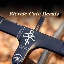 1 autocolant pentru bicicletă/mașină cu un băiețel | Autocolante creative din vinil pentru bicicletă de șosea, bicicletă de munte, cu suprafață netedă pentru o atașare ușoară și perfecte pentru vehiculul dumneavoastră. - A - Vizualizare 5