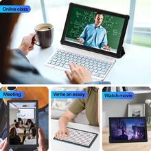 Qetupa 10.1-Inch M19 Android 14 Tablet PC, 3GB RAM + 64GB ROM, MTK 6755 Quad-Core 1.6GHz Processor, HD (1280x800) IPS Touchscreen, Bluetooth 5.2 & 802.11ac WiFi 5, GPS, 2MP Front Camera & 5MP Rear Camera, 6000mAh Large Battery, Best Gift For Christmas And Birthday, Does Not Support SIM Card - Black With Keyboard - View 4
