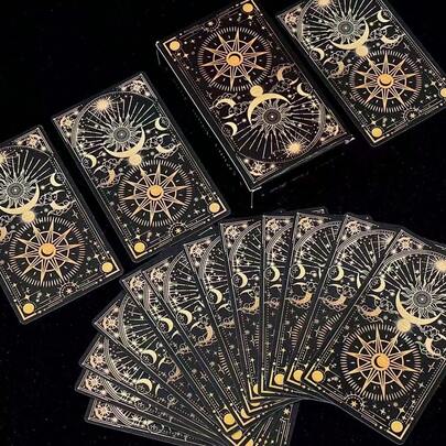 1 Box Casual Tarot Cards, Suitable For Tarot Enthusiasts, Young People, Friends, Girlfriends, Indoor & Outdoor Divination, Couples Bonding, Birthday Gift