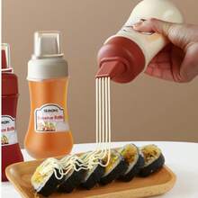 1/2个装挤压式酱料瓶，适用于沙拉酱、番茄酱、蜂蜜、果酱和其他厨房调味品，蚝油挤压瓶 - 彩色 - 查看 13