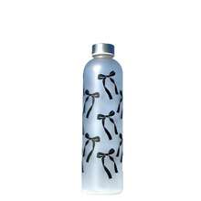 1pc 1000ML Plastic Cup, Fresh Style Student Cup, Matte Bow & Flower Pattern Water Bottle - Multicolor - View 7