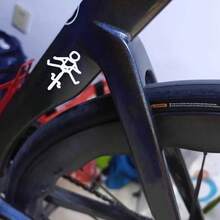 1 autocolant pentru bicicletă/mașină cu un băiețel | Autocolante creative din vinil pentru bicicletă de șosea, bicicletă de munte, cu suprafață netedă pentru o atașare ușoară și perfecte pentru vehiculul dumneavoastră. - A - Vizualizare 7