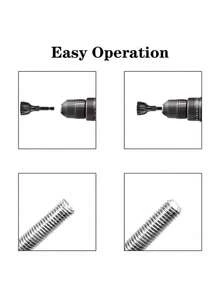 1 st gradningsverktyg, spännhylsborr, fasningsverktyg för metallfräs, slipvinkeltrimning, lämplig för olika spännhylsborrverktyg - Multifärgad - Visa 8