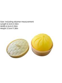 Đồ chơi bánh bao hấp giảm áp mô phỏng tiếng bóp lỗ thoát hơi, độ đàn hồi chậm, tương tự như bánh bao xá xíu, TK, Trk Magic Pressure Relief Big Steaming Bun Toy, thiết bị mô phỏng nồi hấp ma thuật, đồ chơi bánh bao hấp nhỏ bằng silicon có tiếng bóp tay mô phỏng tiếng động, đồ chơi trang trí bánh bao hấp, bánh mì há cảo. - Nhiều màu - Xem 12