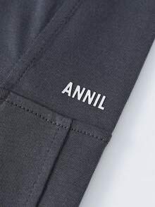 Annil [Instant Absorption, Zero Restraint] Children's Mesh Breathable Thin Mosquito-Repellent Pants For Boys And Girls, New Summer Style, Moisture-Wicking Sports Pants - Silent Gray - View 4