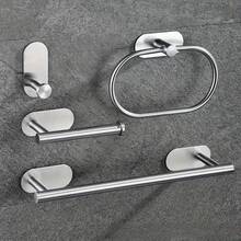 1 pieza/4 piezas/Portarrollos de papel higiénico de acero inoxidable montado en la pared, dispensador de toallas de papel para baño, sin perforación, portarrollos autoadhesivo, portarrollos de toallas de papel absorbente, portarrollos de papel higiénico, portarrollos de papel higiénico sin perforación, portarrollos autoadhesivo, portarrollos de toallas de papel absorbente, negro, plateado, dorado, accesorios de baño, sin perforación, montado en la pared, estante de almacenamiento de papel higiénico, accesorios de herrajes de baño, decoración de baño - Multicolor - Ver 22