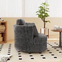 Chenille Sofa - Grey - View 4