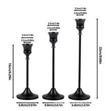 3pcs European Vintage Metal Desktop Candle Holders, Wedding Table Decor Candle Stands For Party Dinner - Multicolor - View 12