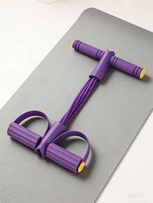 1pc Foot Pedal Resistance Band, Shoulder Opener & Back Strengthener, Assist Sit-Ups & Yoga Fitness - Multicolor - View 7