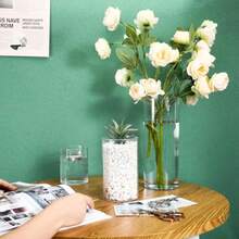 60 Pcs Plastic Cylinder Vases Tall Plastic Flower Vases For Centerpieces Hurricane Candle Holder For Home Wedding Office Party Formal Dinners Decorations 4''/6''/8'' - 48 - 查看 5