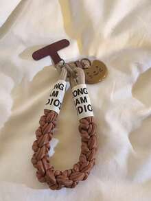 1pc Black Cat X Fish Pendant Lanyard, Thick Braided Wrist Strap, Suitable For Phone Cases, Anti-Lost, Anti-Drop, Versatile - Multicolor - View 4