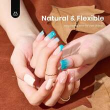 Beetles Gel Nail Kit Short Almond Gift Spree Easy DIY Extension Set Gift For Women - Short Square 504pcs (Etch-X Kit) - 查看 8